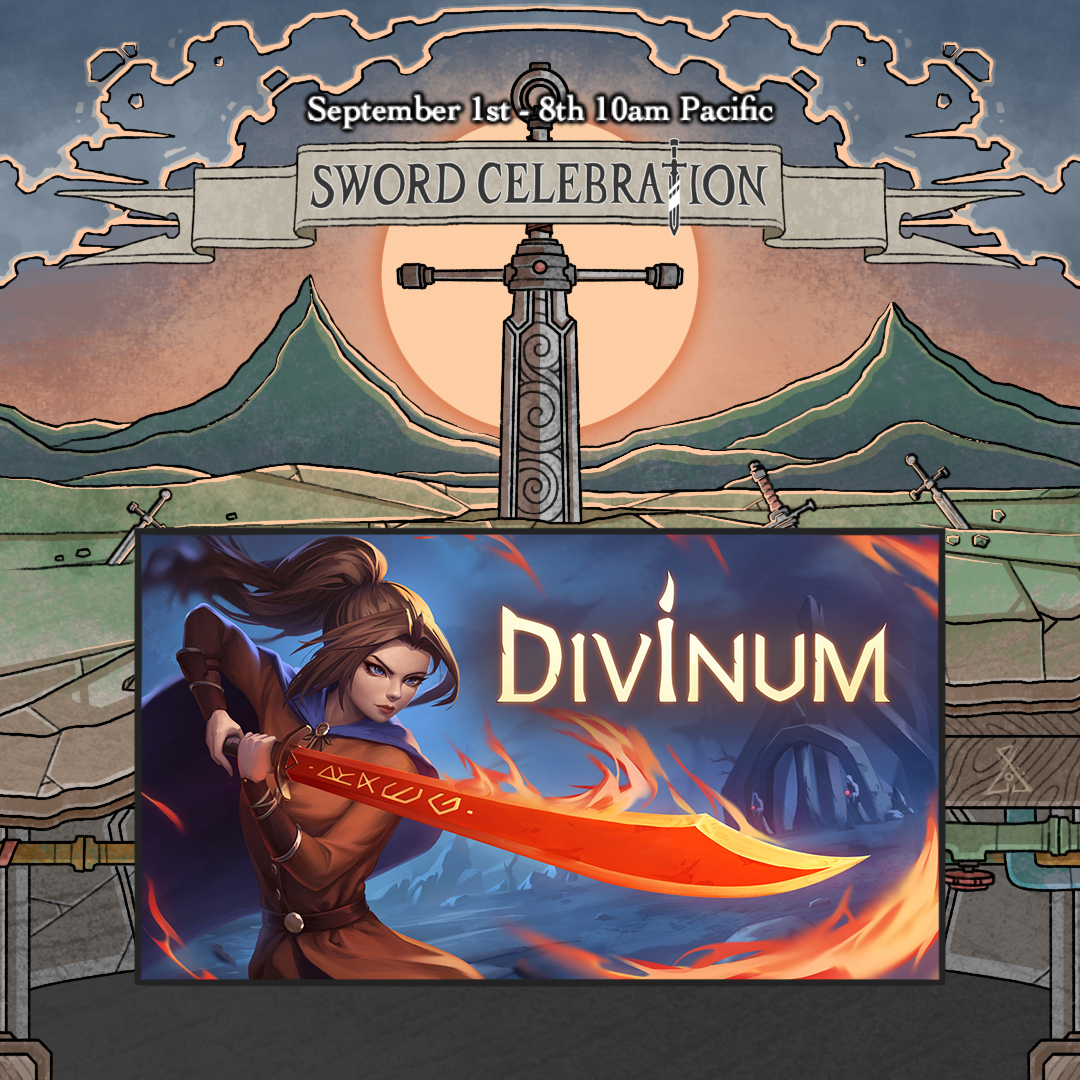 Divinum (@divinumgame) on Twitter photo Divinum is participating in the Sword Celebration Steam event! Check out all the cool games featuring swords here: mythwright.gg/SwordCelebrati…
Big thanks to <a href="/MythwrightGames/">Mythwright</a> for the opportunity!
#WishlistWednesday #indiedev #indiegame Divinum is participating in the Sword Celebration Steam event! Check out all the cool games featuring swords here: mythwright.gg/SwordCelebrati…
Big thanks to <a href="/MythwrightGames/">Mythwright</a> for the opportunity!
#WishlistWednesday #indiedev #indiegame
