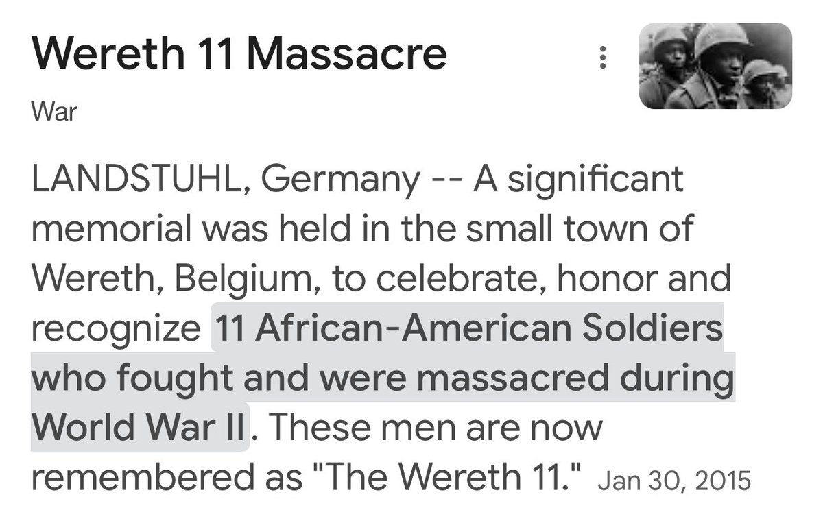 JemisonJaclyn's tweet image. Did u know Black Americans are the ONLY allies that have a memorial in Europe? It was constructed &amp;amp; maintained by the German son of the man who sheltered the soldiers before Nazis murdered everyone. Why? He was disturbed by the fact that brave, kind BM were killed so callously.💡