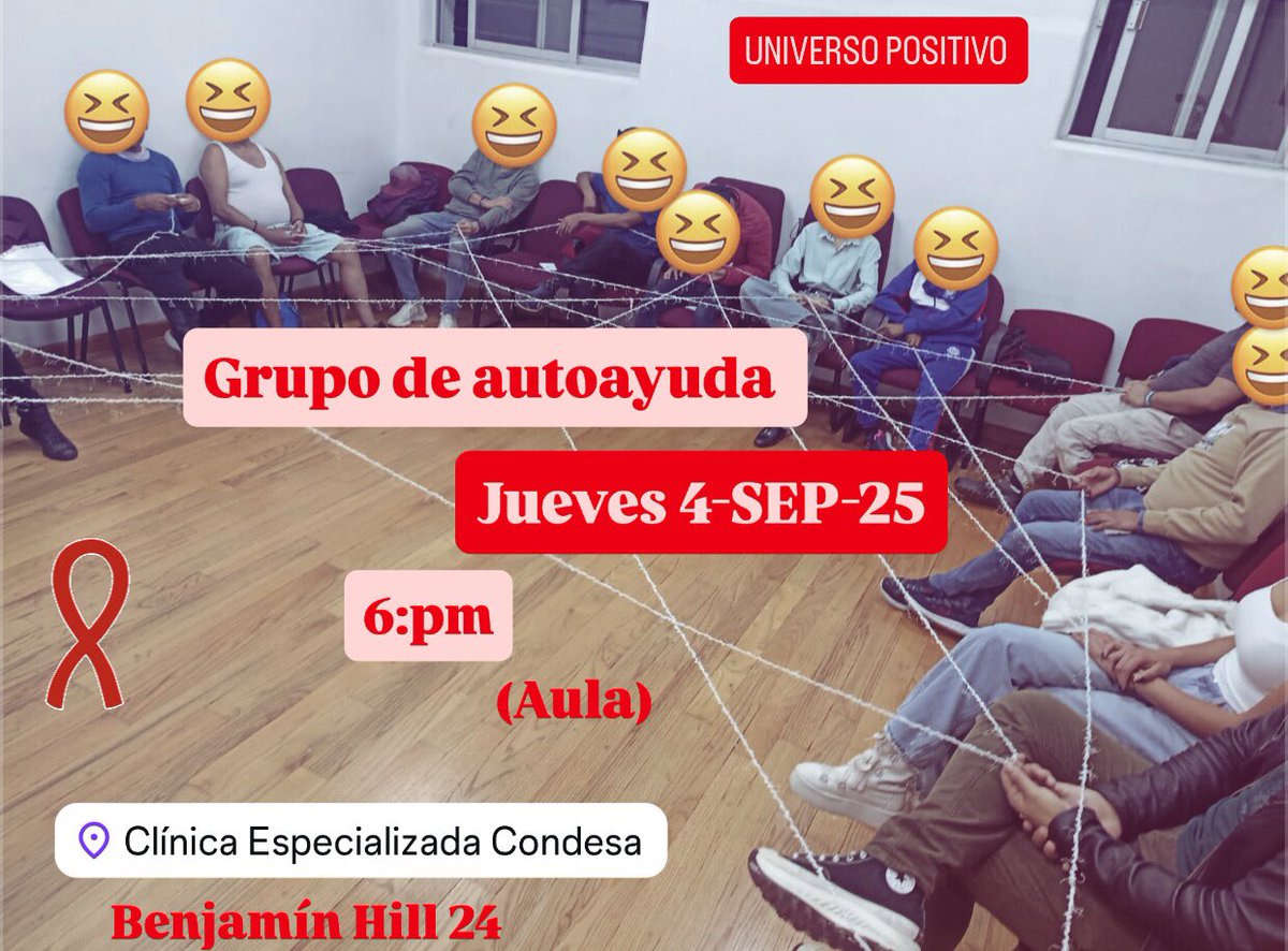Vives ó convives con vih te esperamos en la <a href="/CdmxClinica/">ClínicaCondesaCDMX</a> condesa este jueves