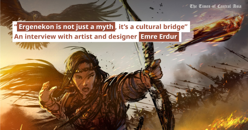 thetimesoca's tweet photo. Turkish artist @EmreErdur brings the Ergenekon myth to life through a graphic novel series that reconnects Turkic communities across Central Asia. Blending history, art and identity, his work serves as a cultural bridge and a revival of shared heritage.