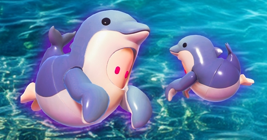 今日はイルカスキンで遊ぼうと思います☺️少しでも多くのイルカが集まることを願って、最後の撮影でイルカの群れがみてみたい🫶と考えています🐿️（09:15～）