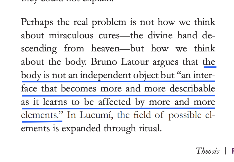 OshanJarow's tweet image. &amp;gt; &quot;the body is not an independent object but &apos;an interface that becomes more and more describable as it learns to be affected by more and more elements.&apos;&quot;