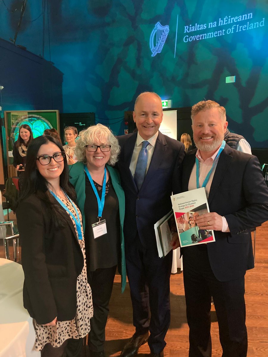 IrishDeafSoc's tweet image. Attending the launch of Ireland’s new National Human Rights Strategy for Disabled People 2025–2030, hosted by @DeptCDE

Pg 48, strengthening the pipeline of #IrishSignLanguage interpreters, improving access to public services, and raising awareness of ISL  bit.ly/42ap1hR