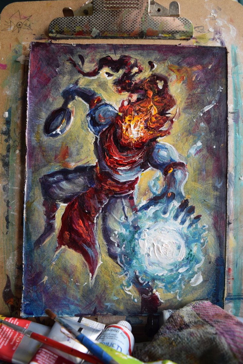 Kaja G (NazoKG) (Commissions closed) (@kajag22) on Twitter photo The Beheaded arrives on the scene...A trad Dead Cells piece for <a href="/RegalSummer/">RegalAutumn 🐦⬛🧸</a>, happy birthday!! Hope it's a good one.
Haven't painted in a while but came together nicely, I think. The Beheaded arrives on the scene...A trad Dead Cells piece for <a href="/RegalSummer/">RegalAutumn 🐦⬛🧸</a>, happy birthday!! Hope it's a good one.
Haven't painted in a while but came together nicely, I think.