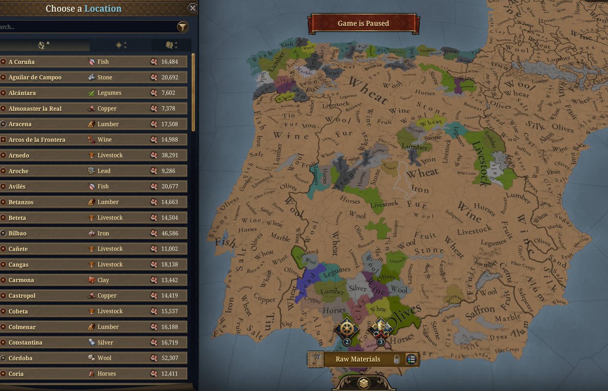 nekotei_m's tweet image. #EU5 #ProjectCaesar
開発日記 第79回はコロンブス交換と植民地革命について
forum.paradoxplaza.com/forum/develope…

◎シチュエーション「コロンブス交換」
（注：歴史用語としてのコロンブス交換は物だけでなく人や疫病、思想などの交換を幅広く含む概念だが、ゲームでは産物のみを扱うシチュエーションとなる）…