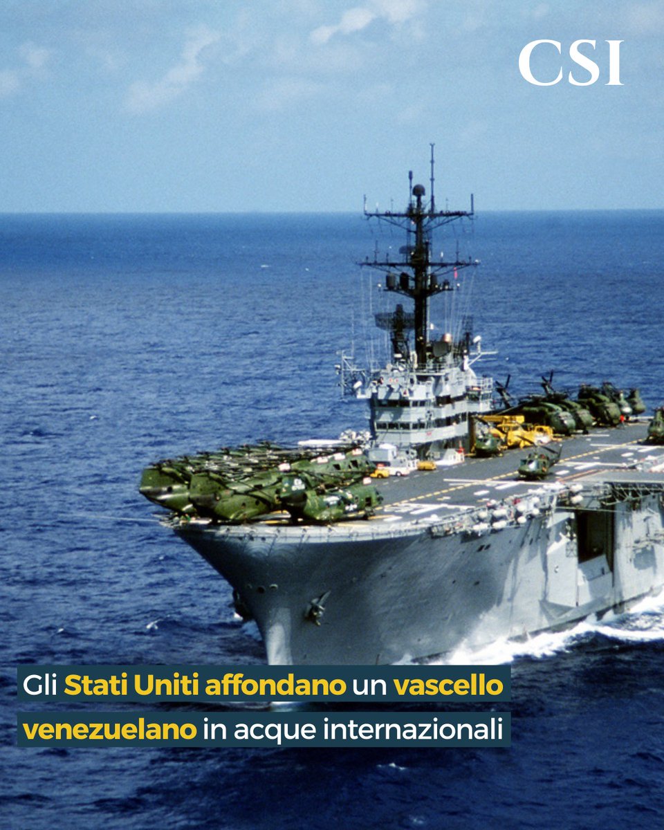 🇺🇸🇻🇪 Nel Mar dei #Caraibi, i #Marines hanno colpito e affondato un vascello #venezuelano, accusato di trasportare #droga verso gli #StatiUniti.

A cura di Lucia Medici

👇
instagram.com/p/DOJKpCTCIgB/…