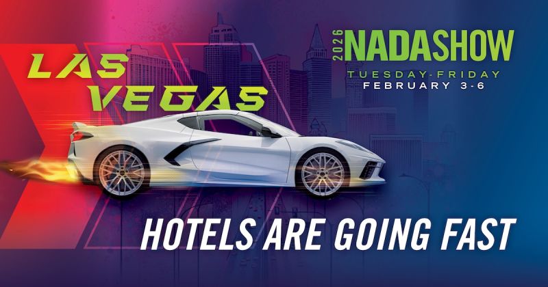 The 2026 <a href="/NADAUpdate/">NADA</a> Show in Las Vegas is almost here! Lock in Early Bird Pricing by Sept. 5 and join 20,000+ dealers, OEMs, and industry leaders as they connect, innovate, and shape the future of automotive! 🚘

Register here: bit.ly/4gamFWe
