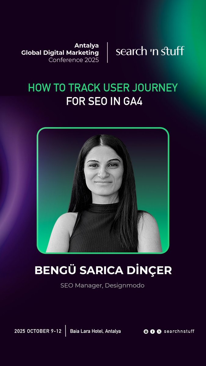 searchandstuff's tweet image. 🚗 How to Track User Journey for SEO in GA4

You have data, but do you know what your users are actually doing? @bngsrc will walk us through how to use GA4 to map the user journey.

📍Join Bengu in Antalya and learn to track every step of the user journey: searchnstuff.co.uk/conferences/se…