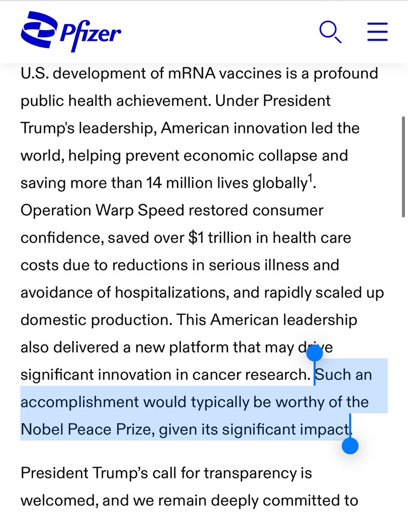 DoctorTro's tweet photo. I can’t believe this…

Pfizer think it deserves a Nobel prize 

Retweet if you think they deserve The Hague… https://t.co/ZJIe7LLAf0