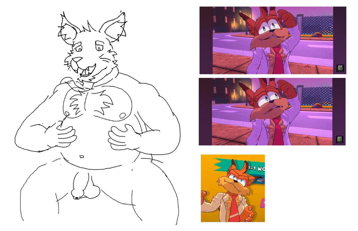 Spotted the sexiest bobcat~

Uncensored version on my Blueksy
bsky.app/profile/wackyw…

#bara #furry #nsfw #Bubsy4D
