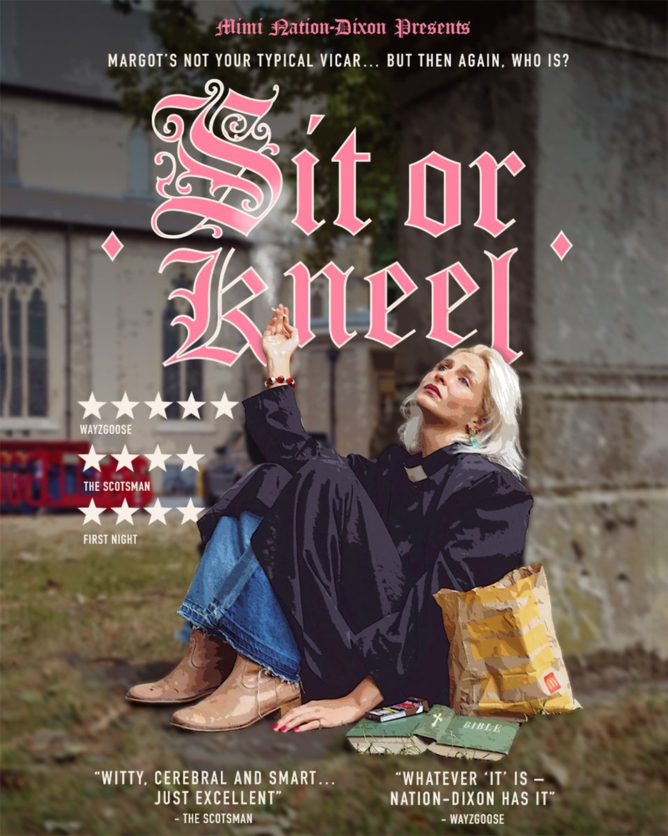 After a sold-out Fringe run, the ⭐⭐⭐⭐⭐breakthrough on-woman play, Sit or Kneel, is coming on 21-26 Oct: theotherpalace.co.uk/sit-or-kneel/,
This sharply observed, darkly funny story is about identity, expectation, &amp; finding your place in a world that wasn’t built for you.