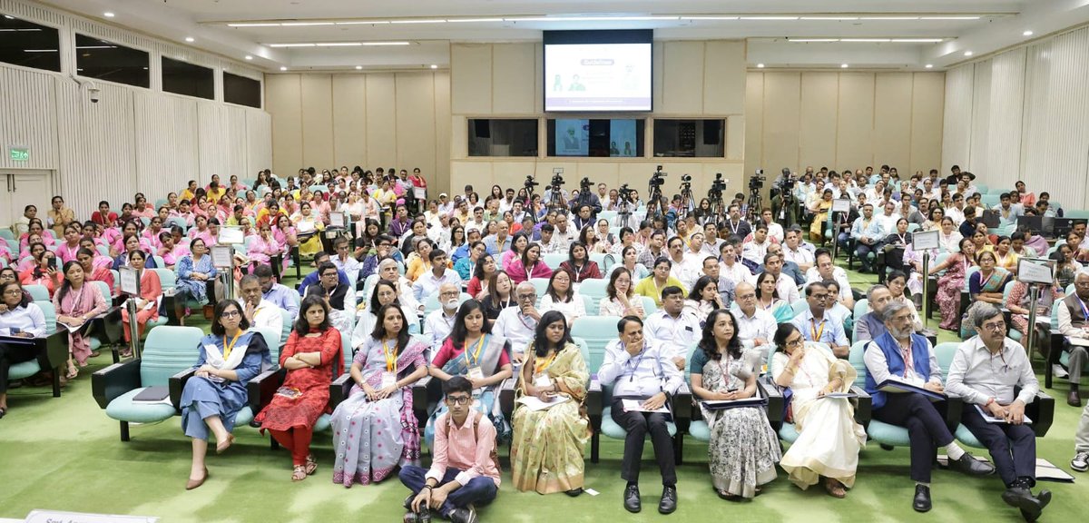 Ministry of Education (@eduminofindia) on Twitter photo Union Minister for Education, Shri <a href="/dpradhanbjp/">Dharmendra Pradhan</a>, and Union Minister of Women & Child Development, Smt. <a href="/Annapurna4BJP/">Annpurna Devi</a> have jointly launched the Guidelines for Co-location of Anganwadi Centres with Schools on 3rd September 2025 at Vigyan Bhawan, New Delhi.
Speaking on the Union Minister for Education, Shri <a href="/dpradhanbjp/">Dharmendra Pradhan</a>, and Union Minister of Women & Child Development, Smt. <a href="/Annapurna4BJP/">Annpurna Devi</a> have jointly launched the Guidelines for Co-location of Anganwadi Centres with Schools on 3rd September 2025 at Vigyan Bhawan, New Delhi.
Speaking on the