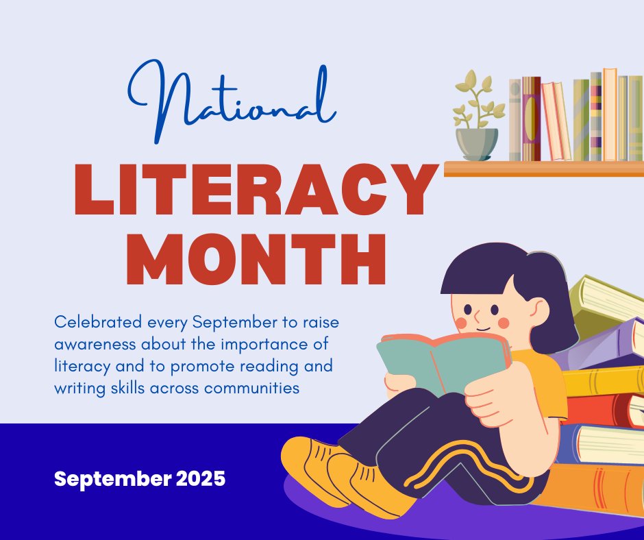 bookitprogram's tweet image. Happy National Literacy Month From The BOOK IT!® Team