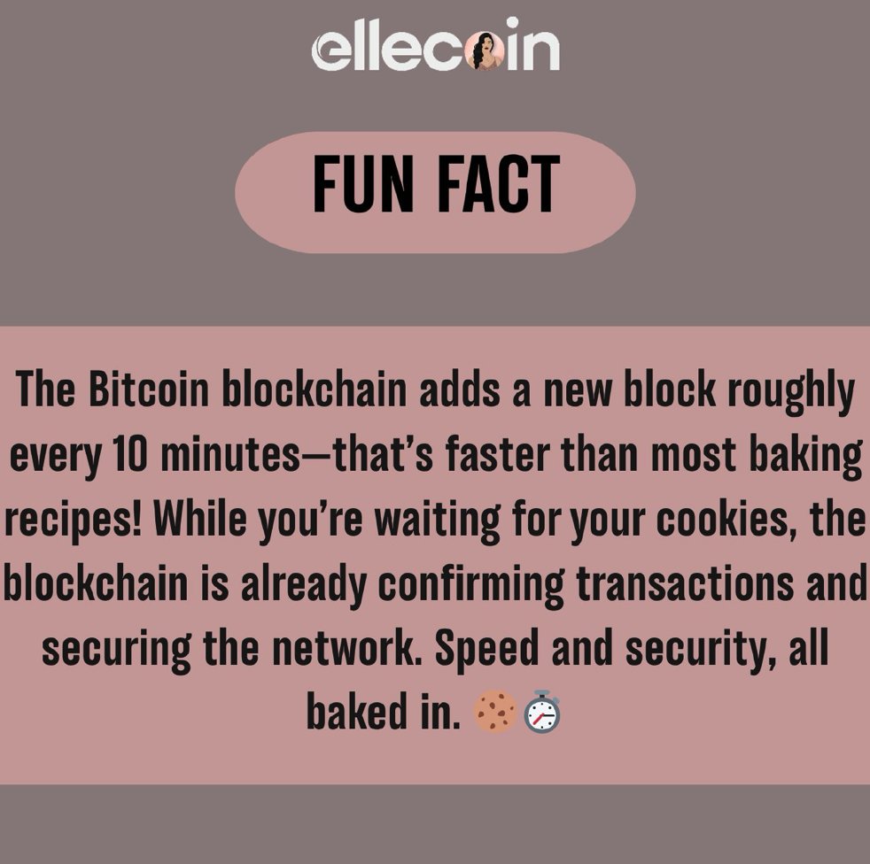 Here's a fun fact about #blockchain ! How cool is this?

#ElleCoin #Technology #AI #Crypto