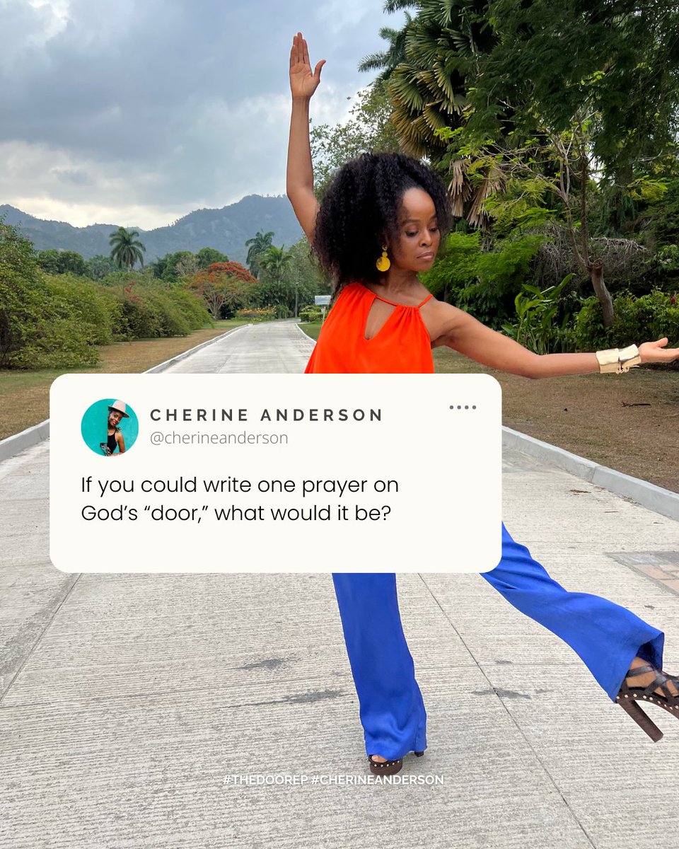 cherineanderson's tweet photo. If you could write ANY thing in one prayer on God's 'door' right now, what would it be?

🎧 The Door (EP) by Cherien Anderson is out now on all digital platforms. Get your copy now!!

#cherineanderson #thedoorep #cherineandersonmusic https://t.co/L0FqLd9r7z
