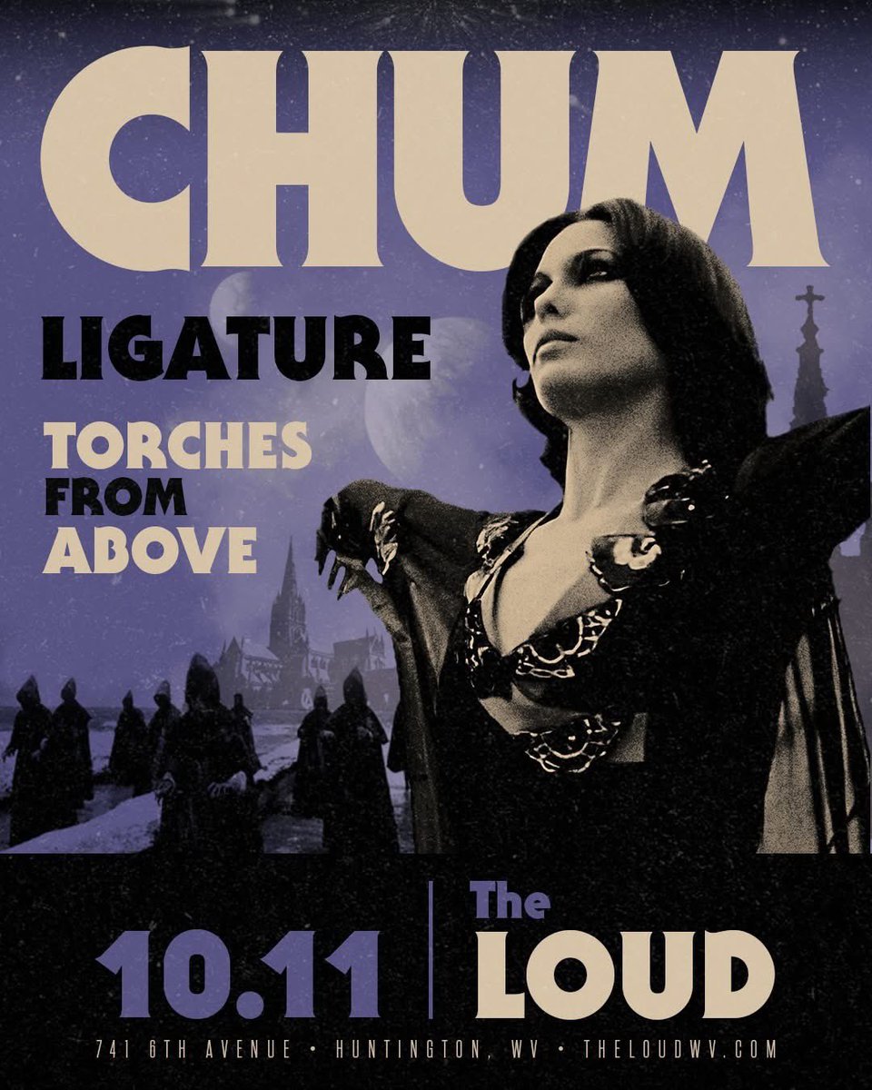 HUNTINGTON, WV! We are psyched to announce that on Saturday, October 11th, we will be at <a href="/TheLoudWV/">The Loud</a> with Torches From Above and Ligature. Tickets available now at theloudwv.com or at <a href="/OrbitsRecords/">Orbit’s Record Shop</a> in Barboursville, WV. See ya soon!