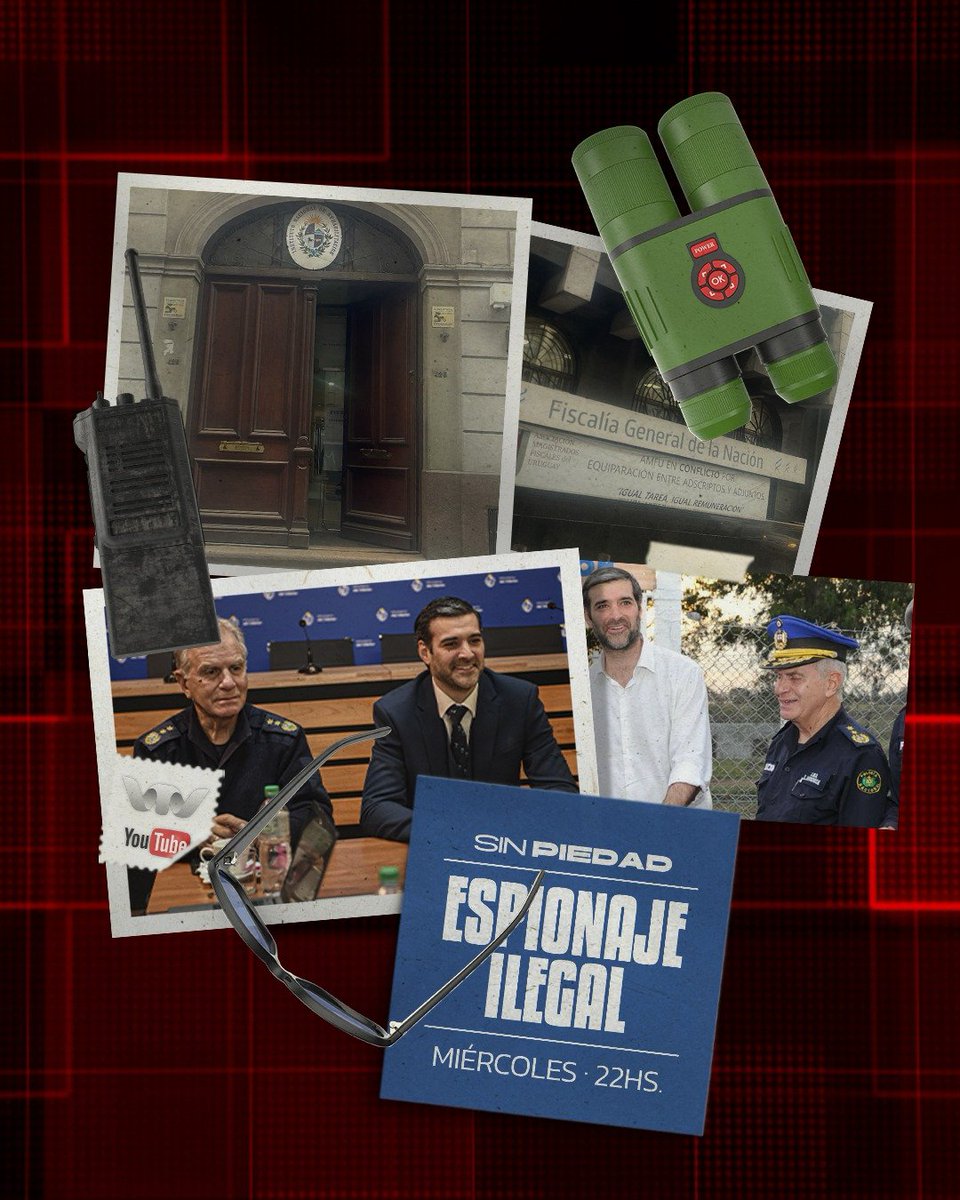 📺 🛜HOY 22 HORAS

✔️ SIN PIEDAD con todos los detalles del organismo de inteligencia ilegal desmantelado por la actual administración de Yamandú Orsi.

✔️ Hay denuncia penal en Fiscalía.

✔️LINK en vivo youtube.com/watch?v=QOD9x9…