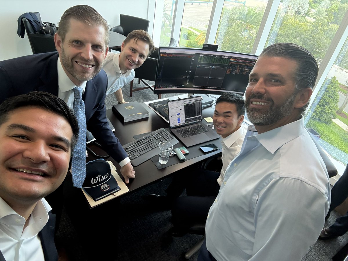 Asher Genoot (@ashergenoot) on Twitter photo And we are off the the races 🏎️
<a href="/AmericanBTC/">American Bitcoin</a> <a href="/EricTrump/">Eric Trump</a> <a href="/DonaldJTrumpJr/">Donald Trump Jr.</a> <a href="/mikehomkh/">Mike Ho</a> <a href="/MattPrusak/">Matt Prusak</a> And we are off the the races 🏎️
<a href="/AmericanBTC/">American Bitcoin</a> <a href="/EricTrump/">Eric Trump</a> <a href="/DonaldJTrumpJr/">Donald Trump Jr.</a> <a href="/mikehomkh/">Mike Ho</a> <a href="/MattPrusak/">Matt Prusak</a>