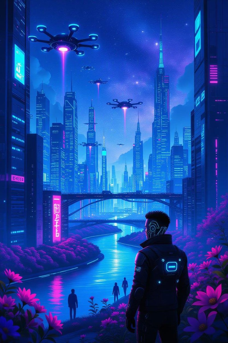 gizmodabneon's tweet photo. Chromia’s spires glow with green veins, vines drape towers, blooms light neon. Auren’s dream lives in soil-scented air. 🔋🎉🍄!
#wajo #tégé #eingang #chromia https://t.co/jD2ZR2oN4g