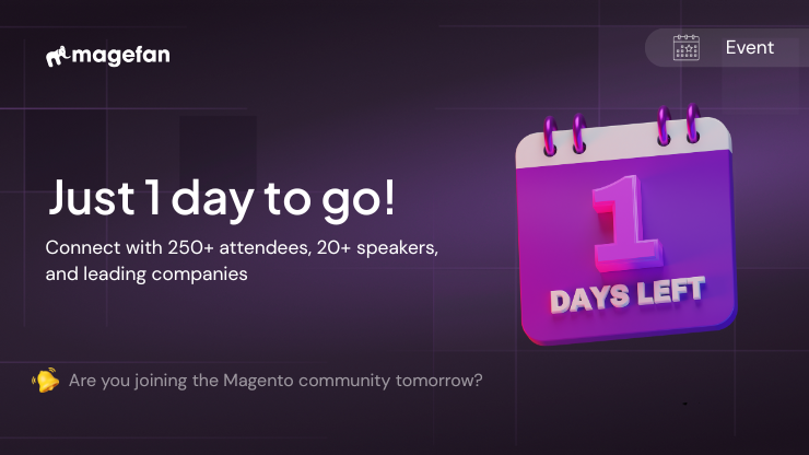 magento2fan's tweet image. 💥 Just 1 Day to Go! 💥

Tomorrow the #Magento community meets in Kyiv for MMUA 2025 — a full day of ideas, innovation &amp;amp; networking. ✨

The countdown is almost over. Let’s make it unforgettable.

👉 Are you coming?

#magefan #MM25UA #MeetMagentoUkraine