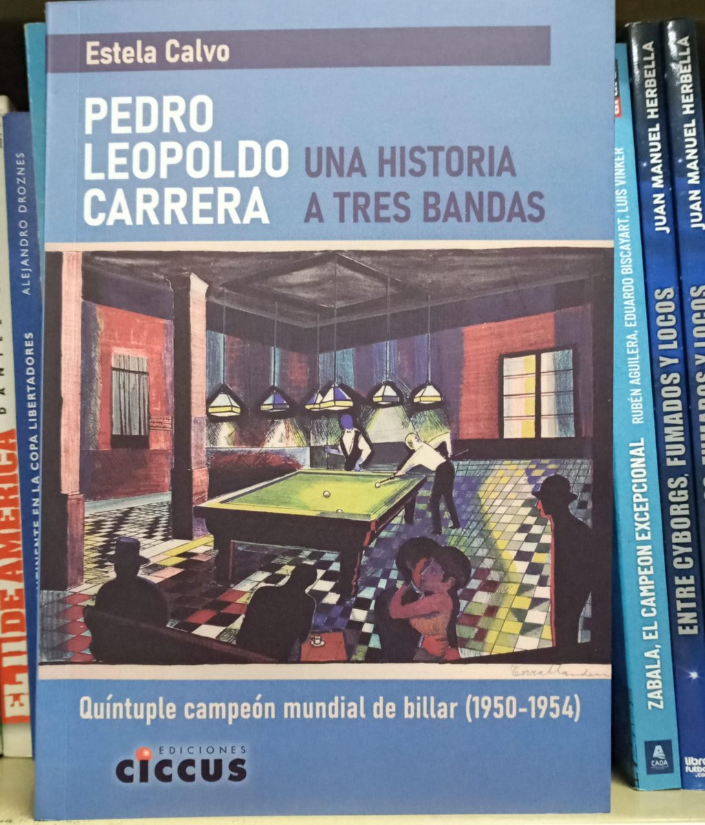 Muchas gracias Estela Calvo por traernos "Pedro Leopoldo Carrera. Una historia a tres bandas", #libro donde rescata la vida y trayectoria del quíntuple campeón mundial de billar. Mirá más en teaydeportea.edu.ar/archivo/