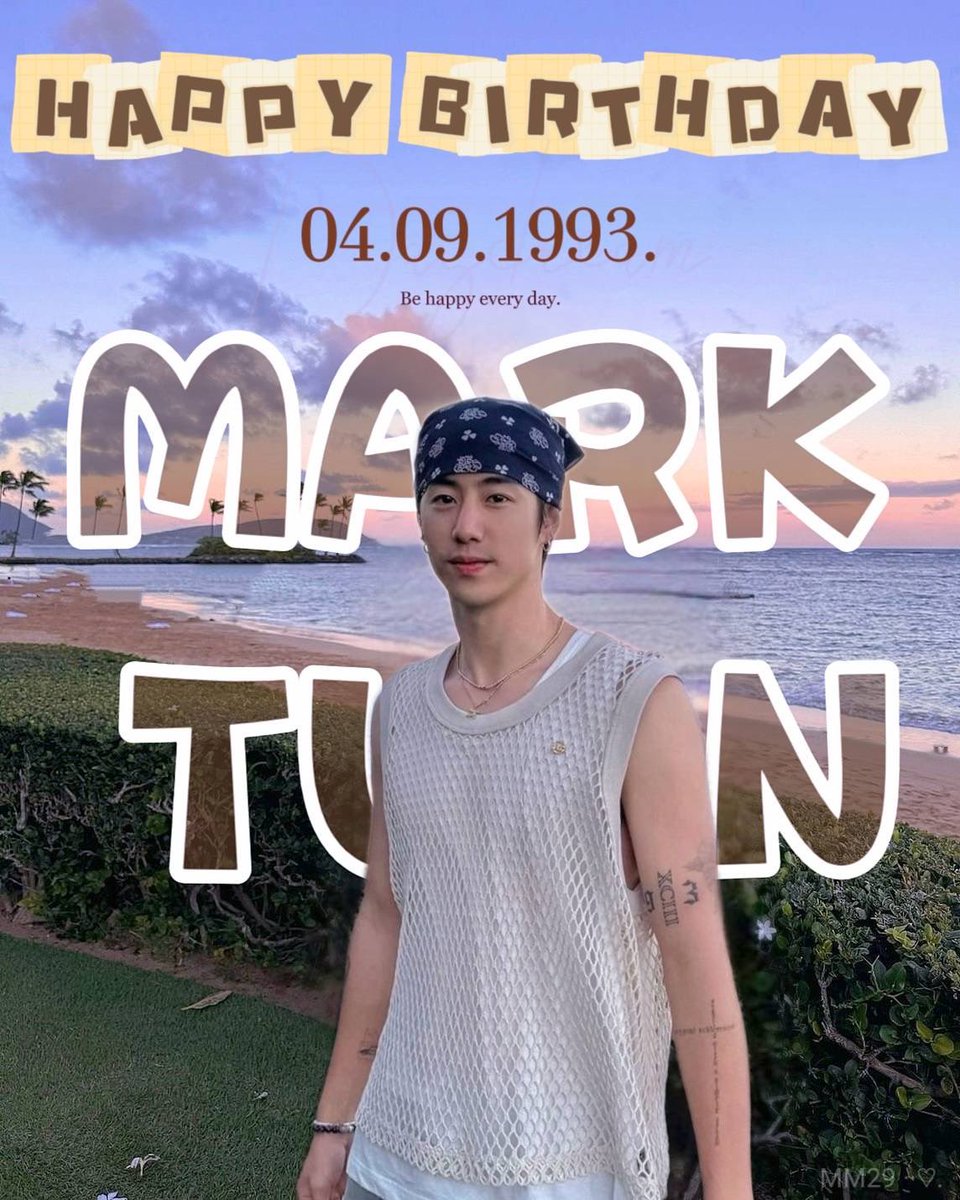 happy birthday นะมาร์ค ขอให้มาร์คมีความสุข ถูกความรักโอปกอดเธอไว้ตลอดเวลา ขอให้แสงสาดส่องให้เธอเปล่งประกายเหมือนพระอาทิตย์ยามเช้า ใดๆขอให้มาร์คมีความสุขในทุกๆวันนะ🎂🎂🎂😍😂🍀 HAPPY BIRTHDAY MARK TUAN
#BackInSeptemberWithMarkTuan