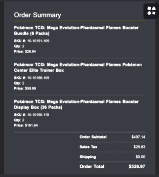 So multiple bot programs were able to check out on Pokemon Center today before product was live 😂

Bet we don't get a real drop today now