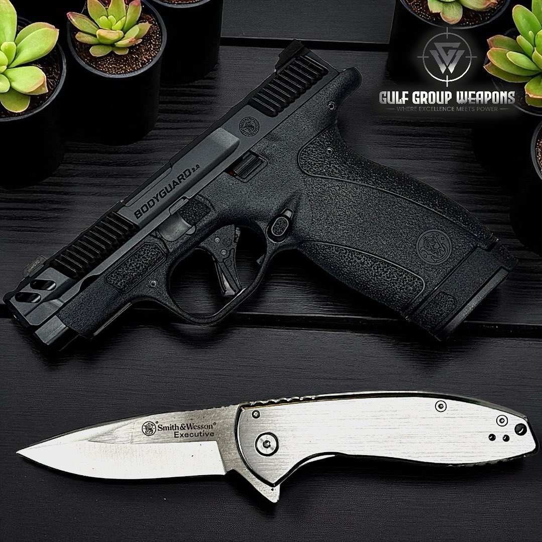 Gulf Group Weapons (@ggweapons) on Twitter photo Small but mighty πͺ S&W Bodyguard 2.0 Performance Center with comp π« the ultimate concealed carry .380 powerhouse β‘ paired with the Executive Flipper Knife π‘οΈπ₯ <a href="/Smith_WessonInc/">Smith & Wesson Inc.</a> Small but mighty πͺ S&W Bodyguard 2.0 Performance Center with comp π« the ultimate concealed carry .380 powerhouse β‘ paired with the Executive Flipper Knife π‘οΈπ₯ <a href="/Smith_WessonInc/">Smith & Wesson Inc.</a>
