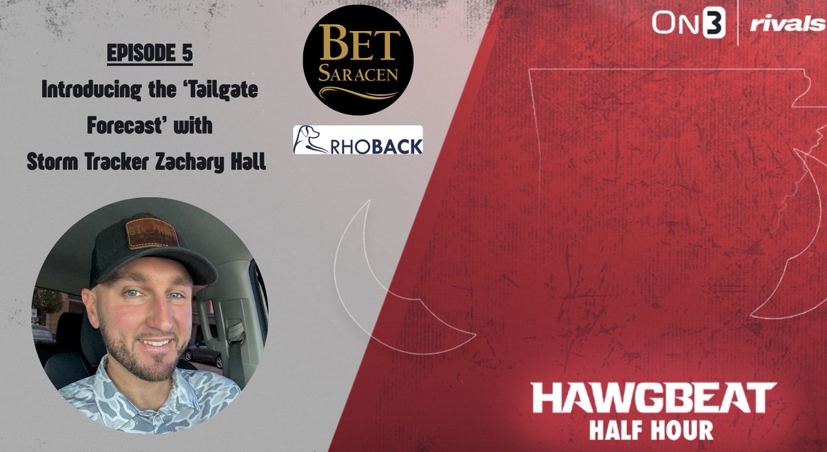 WATCH: HawgBeat Half Hour presented by <a href="/BetSaracen/">BetSaracen</a>

• Arkansas vs. Arkansas State preview 

• <a href="/WxZachary/">Zachary Hall</a> joins to introduce the 'Tailgate Forecast'

Head over to Rhoback.com for all of your game day apparel and use code HAW20 for 20% off of your entire order!  

📺