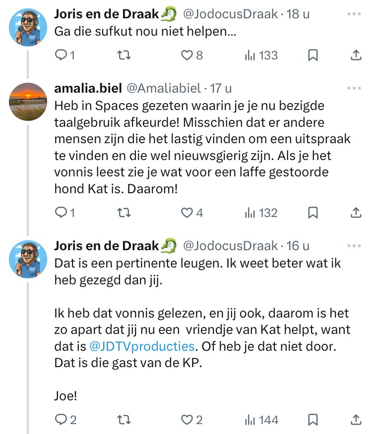 JDTVproducties's tweet image. Het zijn mensen uit deze groep zoals @Sill311, @laurens13779  en @Ndikkeboom die beweren dat @micha_kat55496  veroordeeld is voor het bezit van kinderporno. Waarom wil @JodocusDraak voorkomen dat ik kan vaststellen of zij de waarheid spreken?

...Is dat niet gek?