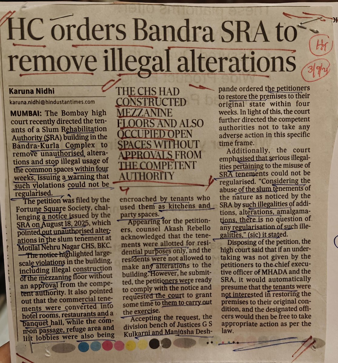 jskeshriya's tweet image. #HighCourt orders #Bandra #SRA to remove #Illegal alterations, when will #CEO Mahendra Kalyankar order #Inquiry against 4 SRA projects of Kumar Mordani ?

We have highlighted Large scale #FSI #Voilations in 4 projects, Common passage, #Refuge area, lift lobbies, Duct area are…