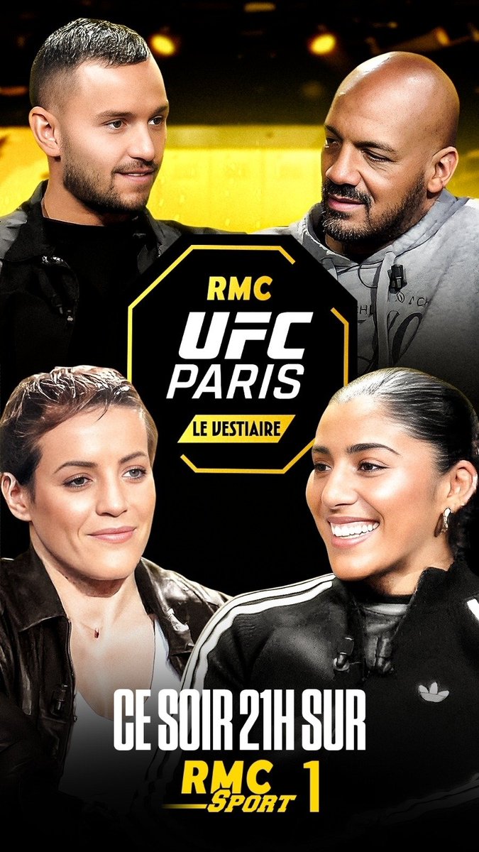 Rendez-vous sur <a href="/RMCsport/">RMC Sport</a> 1 pour un débat autour des sports de combat car le langage du Combattant est universel 😅 !! 
Avec les grands Champions Steven Da Costa, Shirine Boukli, et Cyrille Diabaté ! Et rdv samedi soir bien sûr !!
