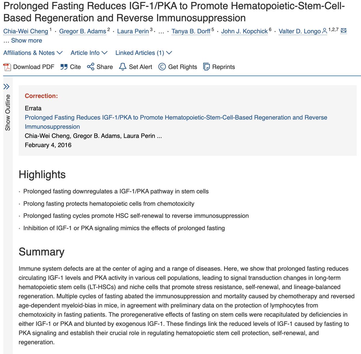 What does science say about fasting?

A 2014 USC study showed 72-hour fasts triggered stem cell-based regeneration of white blood cells, essentially rebooting the immune system.

It's widely known that fasting works for so many health conditions.

But why? Because...