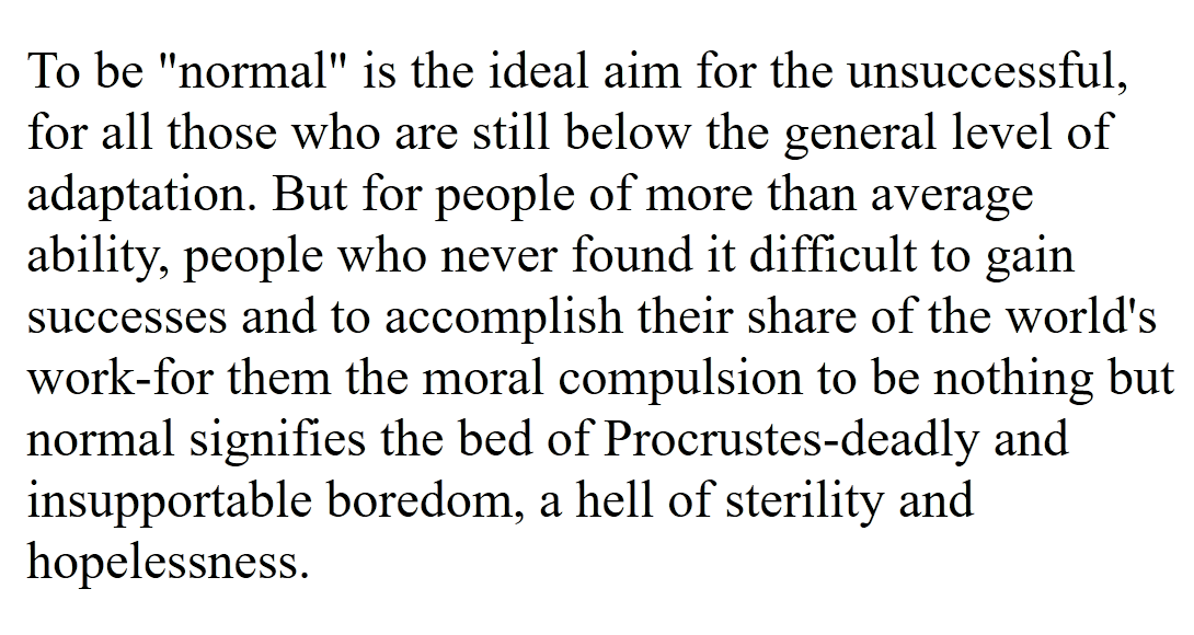 Jung on being "normal"