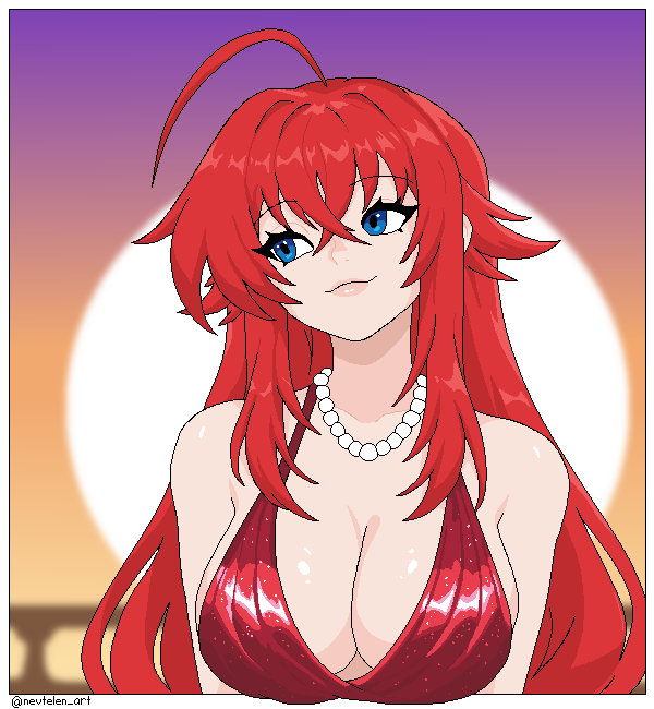 Rias Gremory, clueless she's about to be turned into a housewife #HighschoolDxD