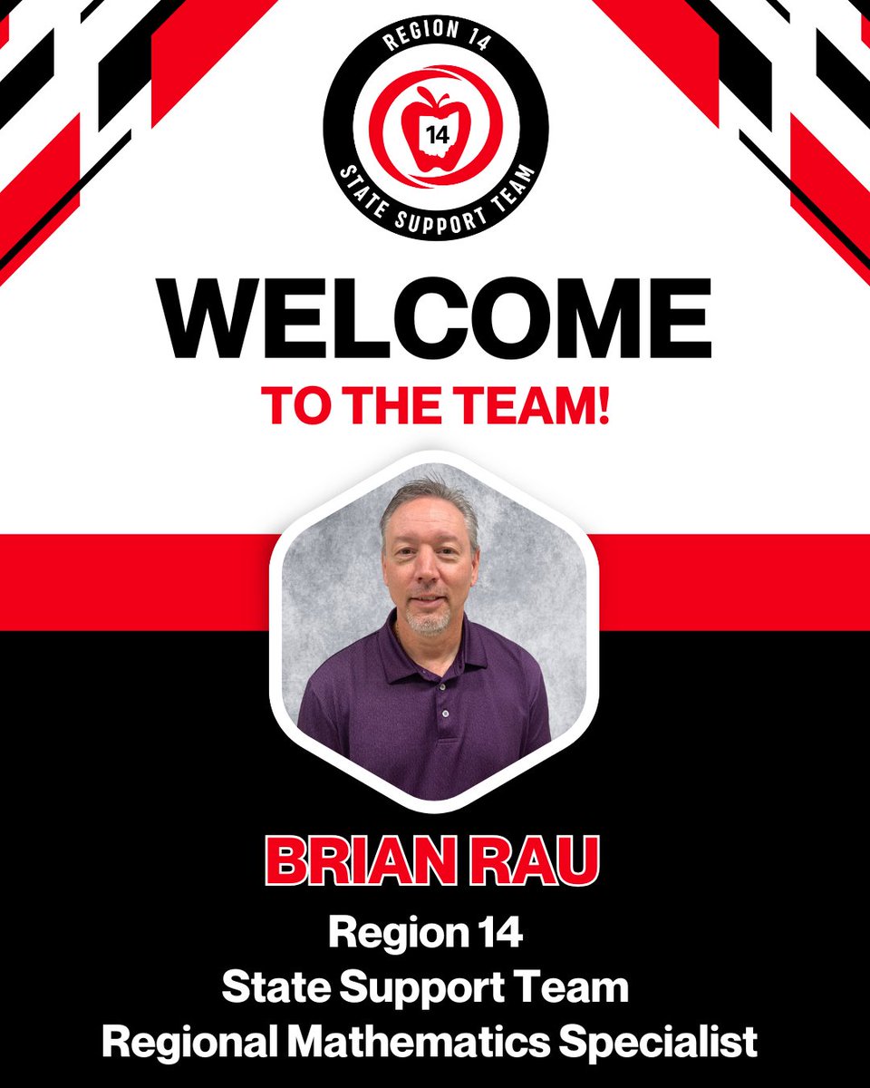 🌟 #WelcomeWednesday 🌟Join us in welcoming Brian Rau to the Region 14 State Support Team! 🎉
As our new Regional Mathematics Specialist, Brian brings expertise in building strong foundations + supporting teachers to empower every learner. ✏️➗📐
Welcome, Brian! 👏