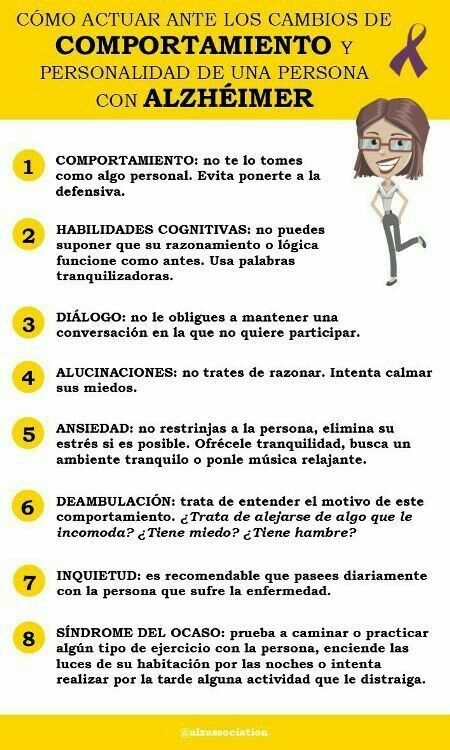Cambios de comportamiento
#Alzheimer #Demencia