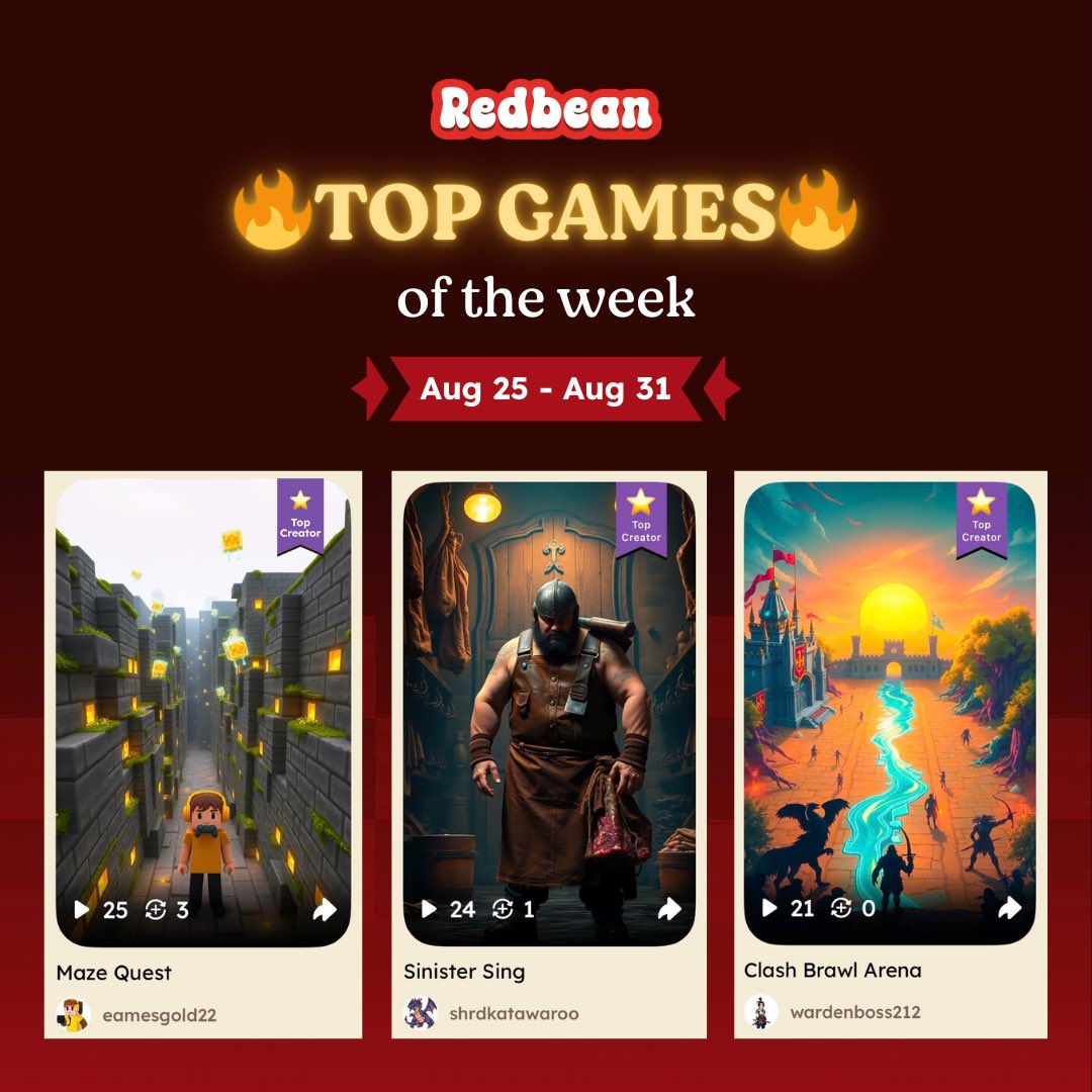 Can’t stop playing these! 

Check out our Top Creator &amp; Hot Picks of the Week. Drop by the comments to play!

#Indiegame #vibecoding #gamedevelopment #gameai