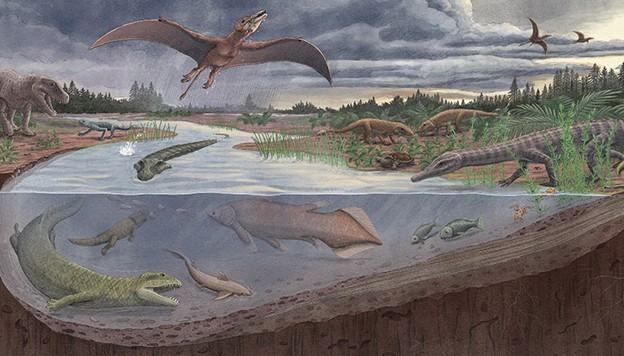 What did life look like 209 million years ago? 🌍 A Triassic flash flood in ancient Arizona preserved a rare ecosystem—including North America’s oldest pterosaur. Hear how researchers uncovered it in the latest Science Sessions: ow.ly/UV2f50WPaM2