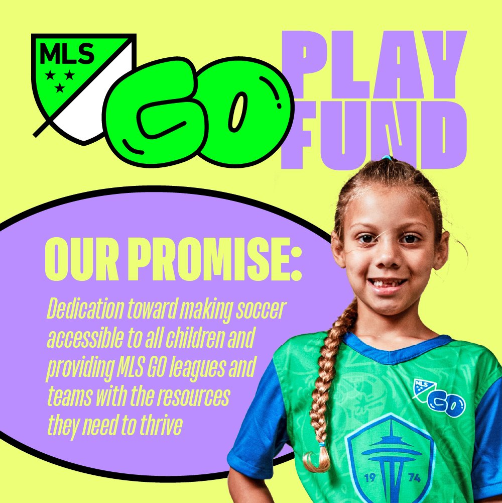 ⚽ Ready to make recreational soccer affordable and accessible for kids? We're accepting PLAY FUND grant applications to help youth leagues launch MLS GO programs that provide inclusive, high-quality, and fun soccer experiences in your community. 💻 Apply for the PLAY FUND today!