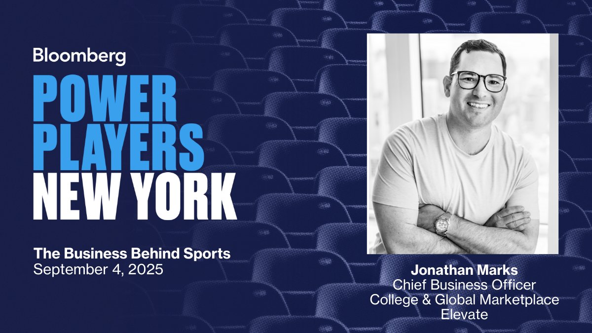 BloombergLive's tweet photo. TOMORROW: @oneelevate_'s @dynamicpricers joins the #PowerPlayers lineup to unpack how NIL deals, conference realignments and new investment opportunities are transforming the future of college sports.

Live in New York 9/4 at 1:45 PM ET
https://t.co/vvYlp8iNTN https://t.co/AmSQLiG3s9