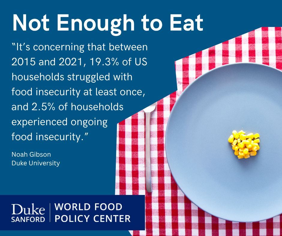 DukeWFPC's tweet image. The psychological distress of chronic food insecurity deeply affects people&apos;s mental and physical health. wfpc.sanford.duke.edu/reports/food-s… 
#foodinsecurity #lifeinpoverty #NoahGibson