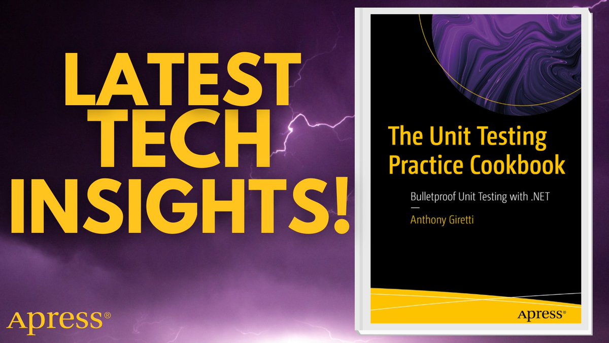 Apress's tweet image. Legacy code giving you nightmares? 😱
Learn how to tame it with proven unit testing practices in .NET. From architecture to automation, this guide by @anthonygiretti has your back. 📚 #CodeQuality #UnitTests #dotnetdev #TestDrivenDevelopment
🔗 ow.ly/3EC750Wuc6m
