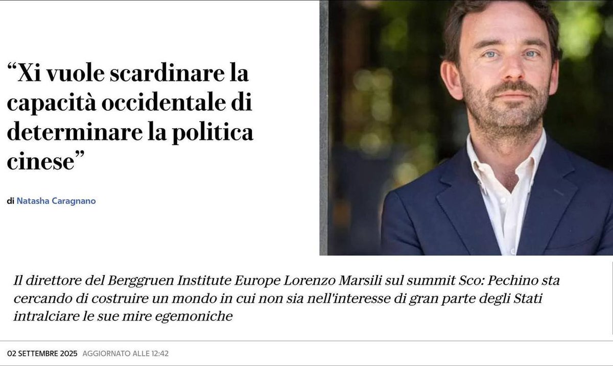 Sti pagliacci dei think tank finanziati pure per andare a cagare quando decidono i padroni che si scandalizzano se Xi comanda a casa propria.