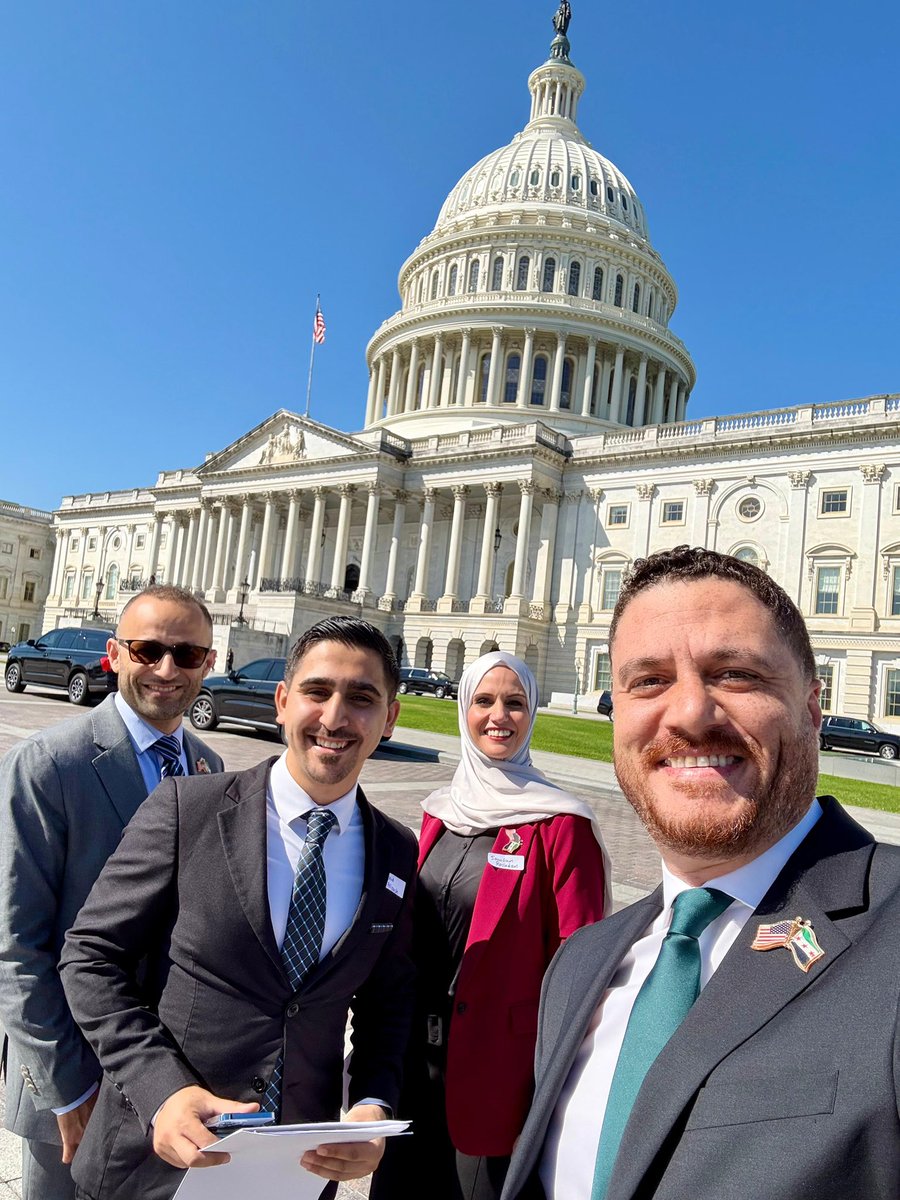 sa_council's tweet image. ‼️Happening NOW on Capitol Hill — raising our voices for Syria! ✊🇸🇾💚