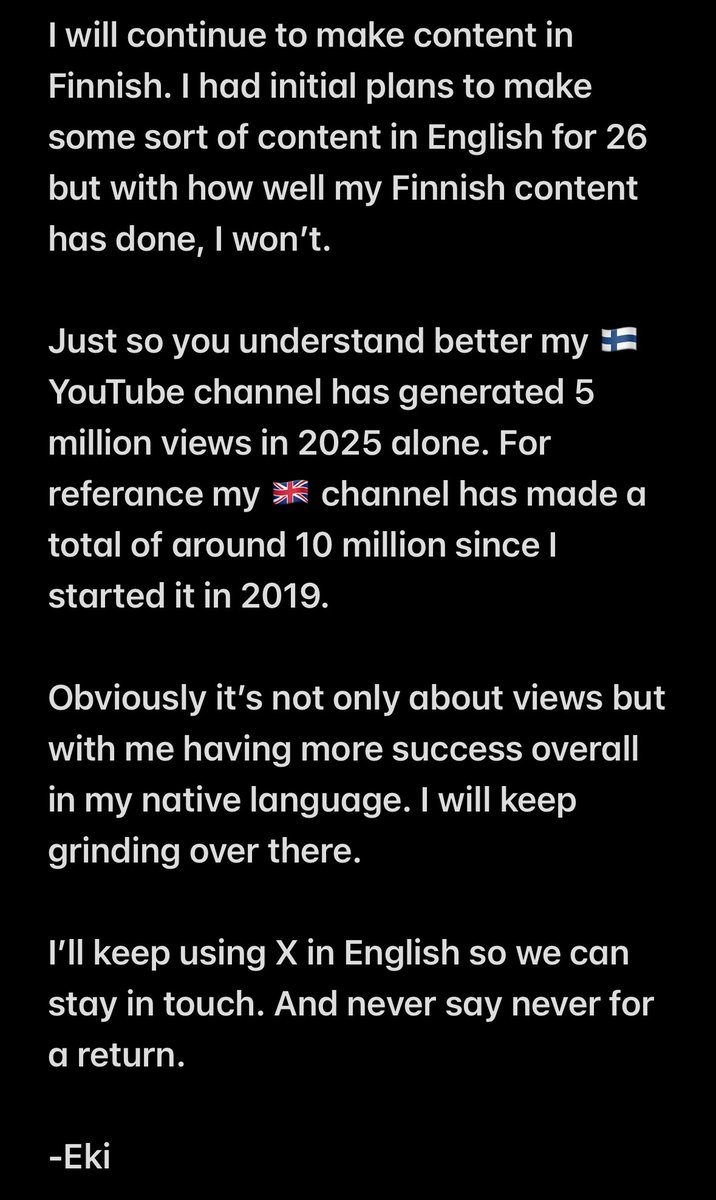 With NHL 26 around the corner...message to my English speaking followers. 👇