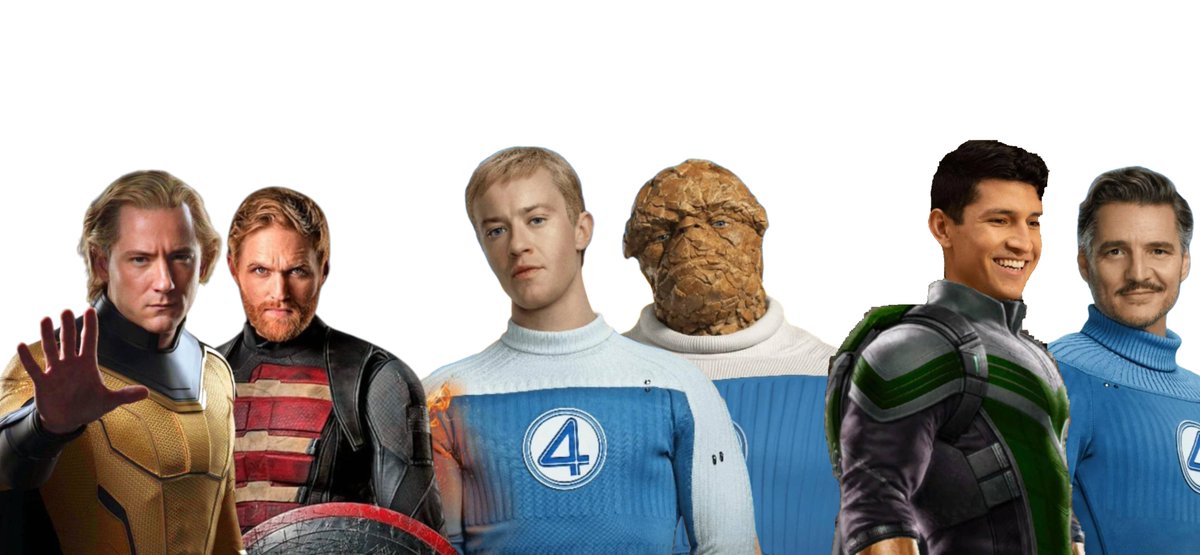 tmdpd2765's tweet image. บ็อบจอห์น Thunderbolt* - ไวลูอิส #sentryagent  
้เบนจอห์นนี่ Fantastic Four - โจบอน #torchthing 
รี้ดคิน Avengers Doomday - เปโดรนี่ #Reedquin