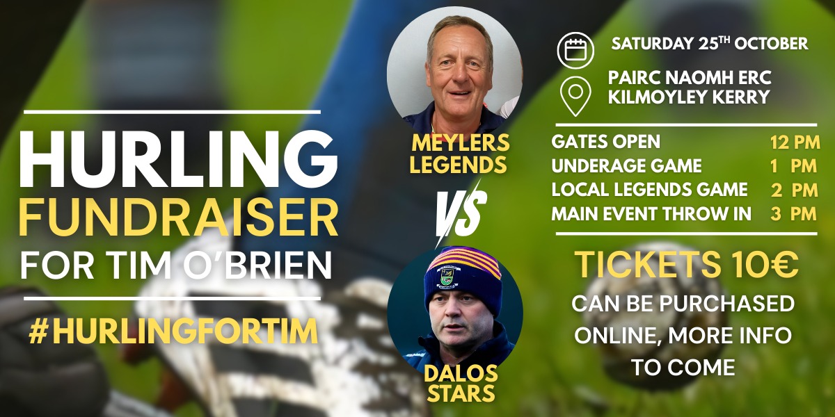 Support Tim’s Journey Home

Having being paralysed in a car accident, the recent loss of his parents have meant that Tim is facing extraordinary challenges.

Link to donate or to buy tickets to the fundraising hurling game is idonate.ie/crowdfunder/Hu…

#HurlingforTim