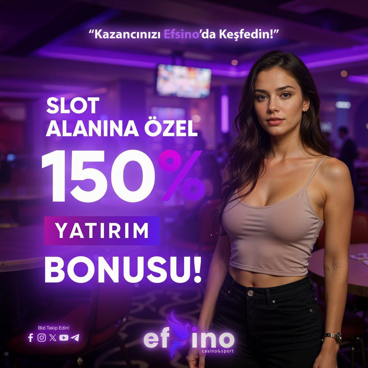 Efsino Akşamdan Geceye Özel %150 Yatırım Bonusu!

Her gün 16:00 – 04:00 saatleri arasında, Slot ve Spor alanına yapacağınız 500 TL – 5.000 TL arası yatırımlarda %150e varan Bonus fırsatı sizleri bekliyor!

Efsane Casino, Güvenilir Deneyim!

Güncel Giriş: kisa.link/mWzAH