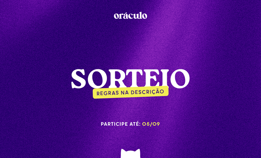 🔮 SORTEIO

🏆 R$ 10 no PlX 

🔸 Siga <a href="/clubeoraculo/">Oráculo Literário 🔮📚</a>;
🔸 Curta e dê RT neste tweet;
🔸 Comente algo neste post;
🔸 Curta e dê RT no tweet citado abaixo;

📅 Participe até 05/09. Boa sorte! 🍀